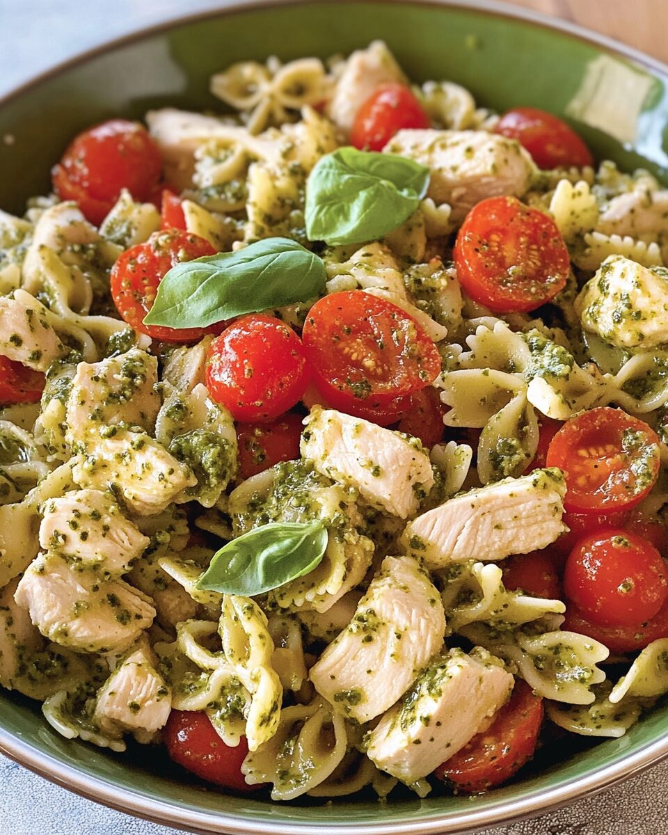 Chicken Pesto Pasta Salad