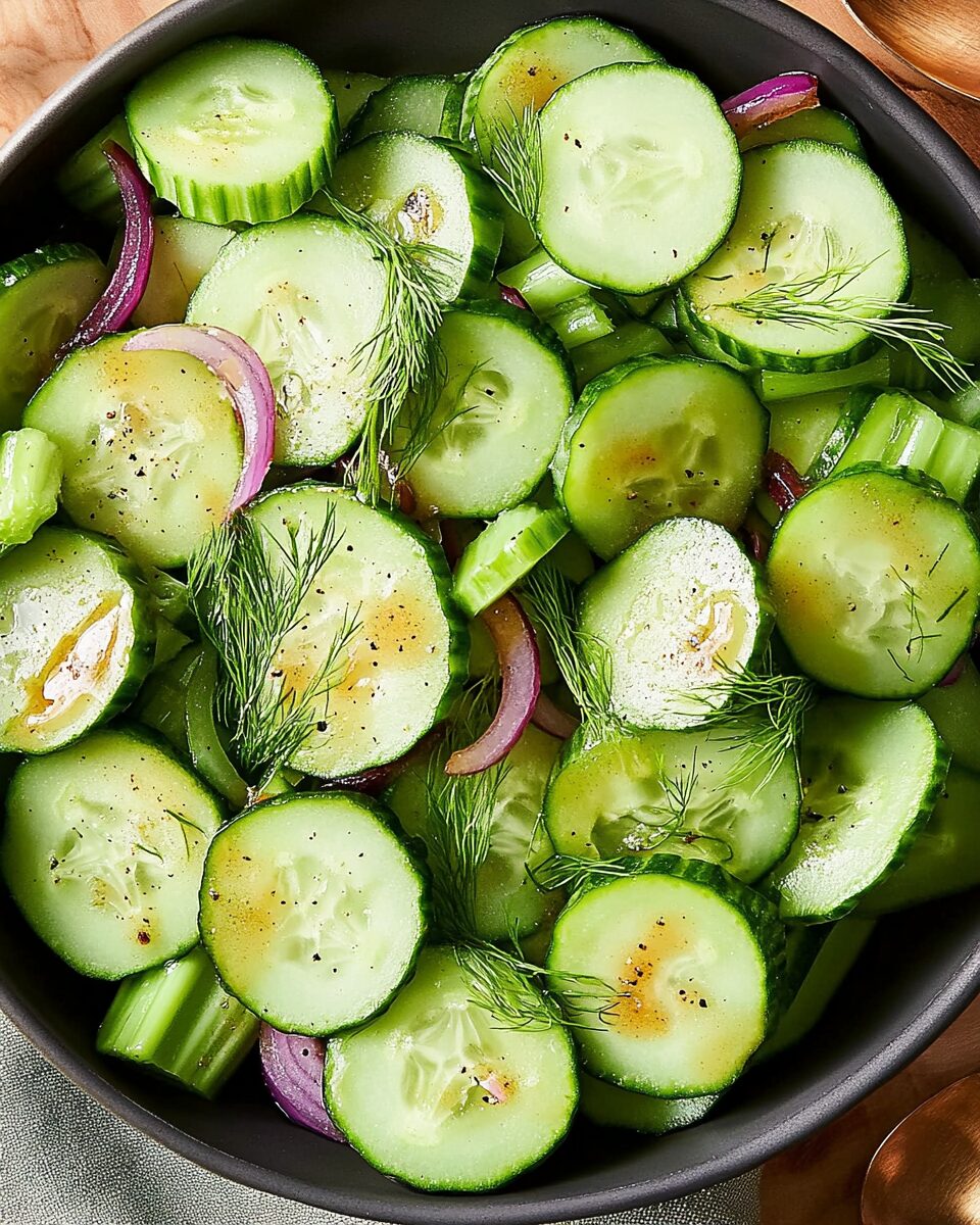 Crisp Cucumber Celery Salad