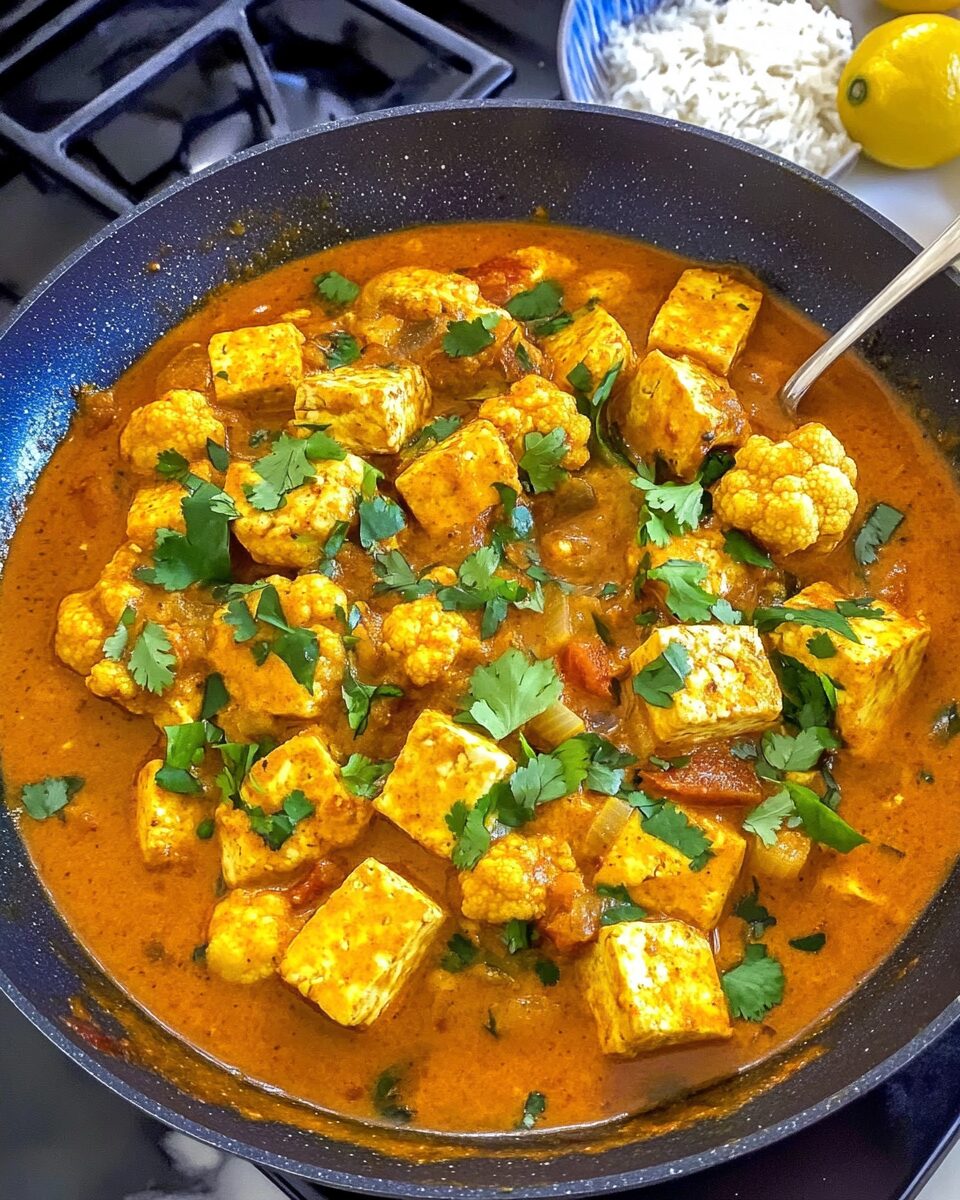 Silky Tofu Curry with Coconut and Spinach