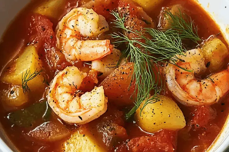 Hearty Cajun Shrimp and Sausage Stew