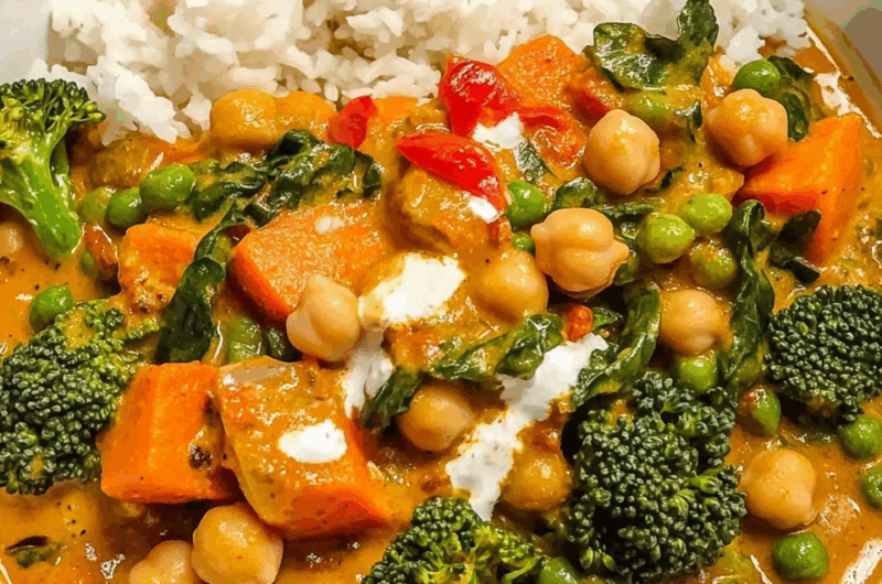 Creamy Coconut Vegetable Curry with Spiced Aromatics