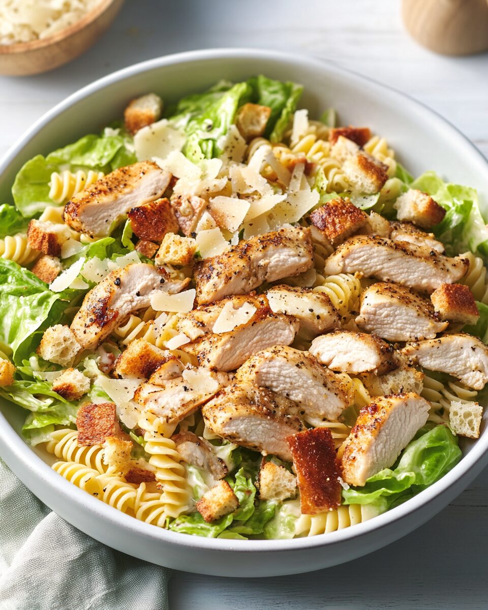 Chicken Caesar Pasta Salad