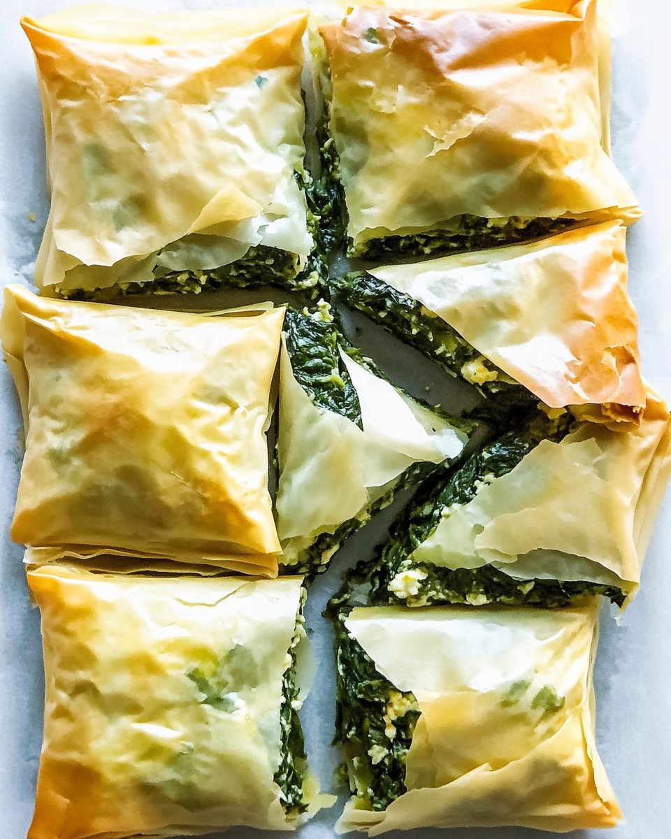 Crispy Greek Spinach and Feta Pie Delight