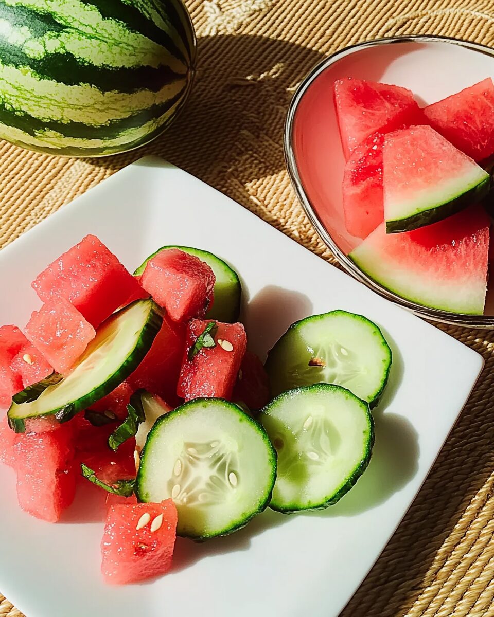 Cool and Crisp Cucumber-Watermelon Medley