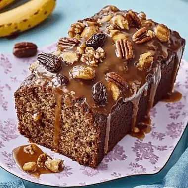 Decadent Sticky Toffee Banana Loaf