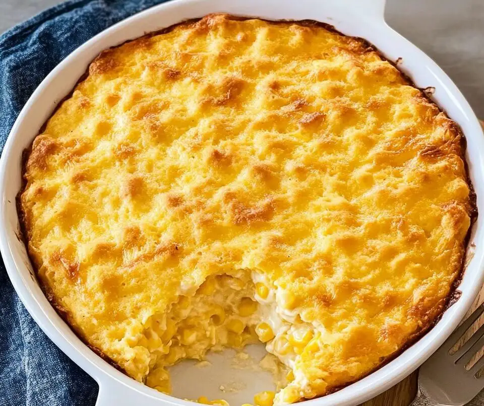 Velvety Corn Casserole with Buttery Cornbread Bliss
