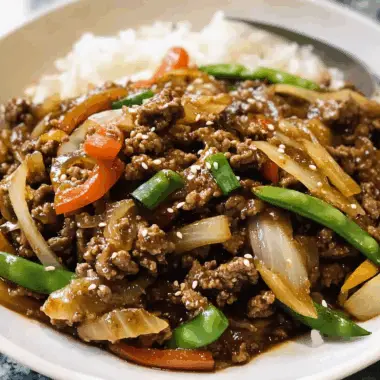 Savory Asian-Style Ground Beef and Vegetable Stir-Fry