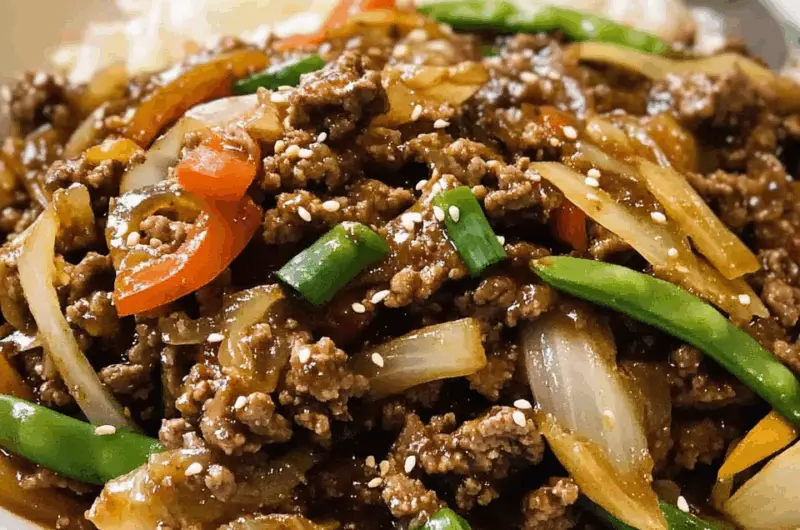 Savory Asian-Style Ground Beef and Vegetable Stir-Fry