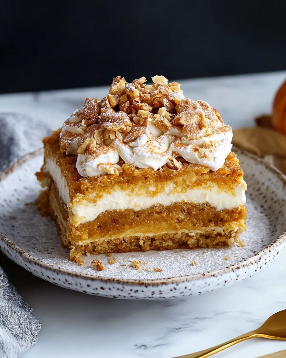 Spiced Pumpkin Dessert Squares