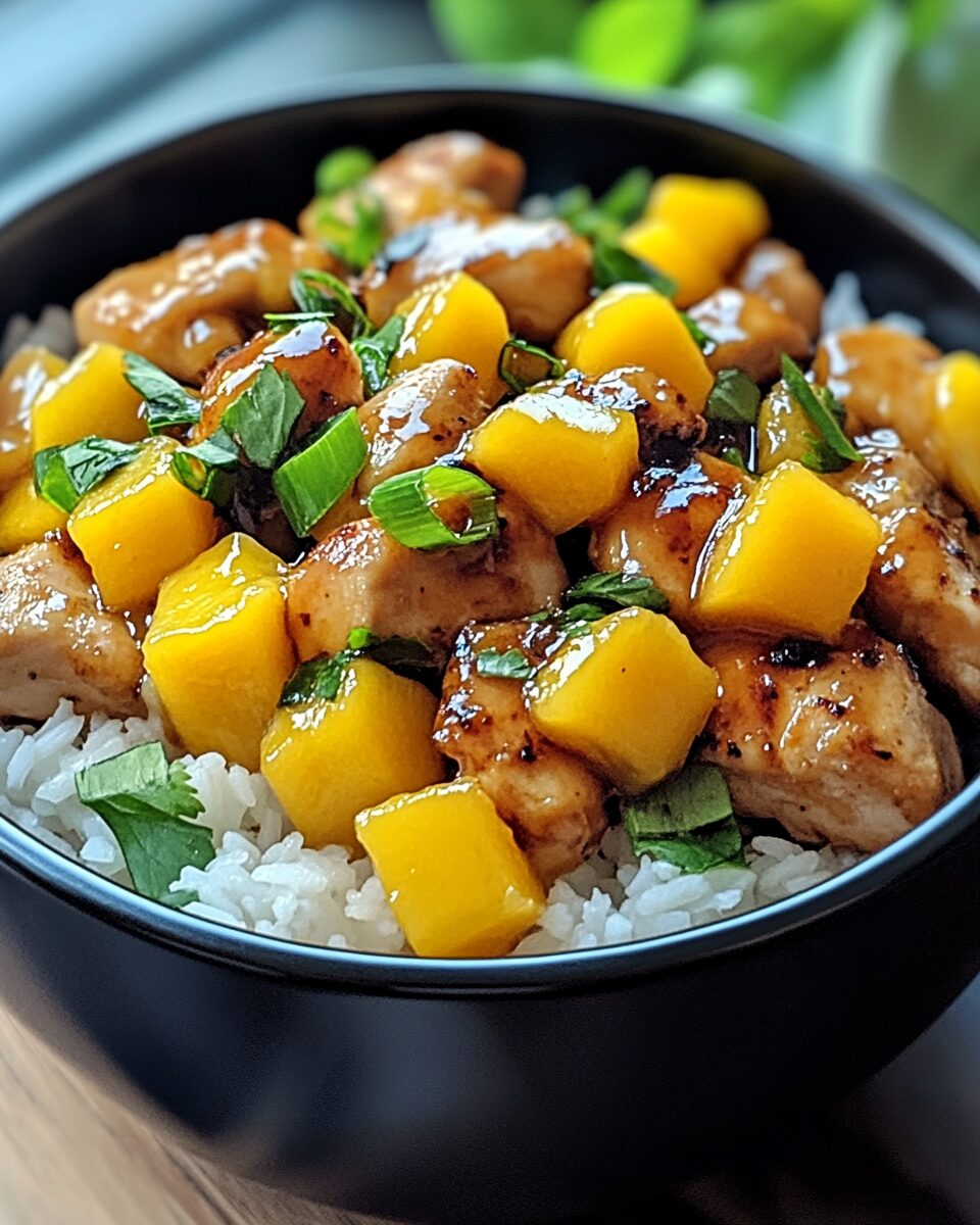 Sweet & Savory Asian Mango Glazed Chicken