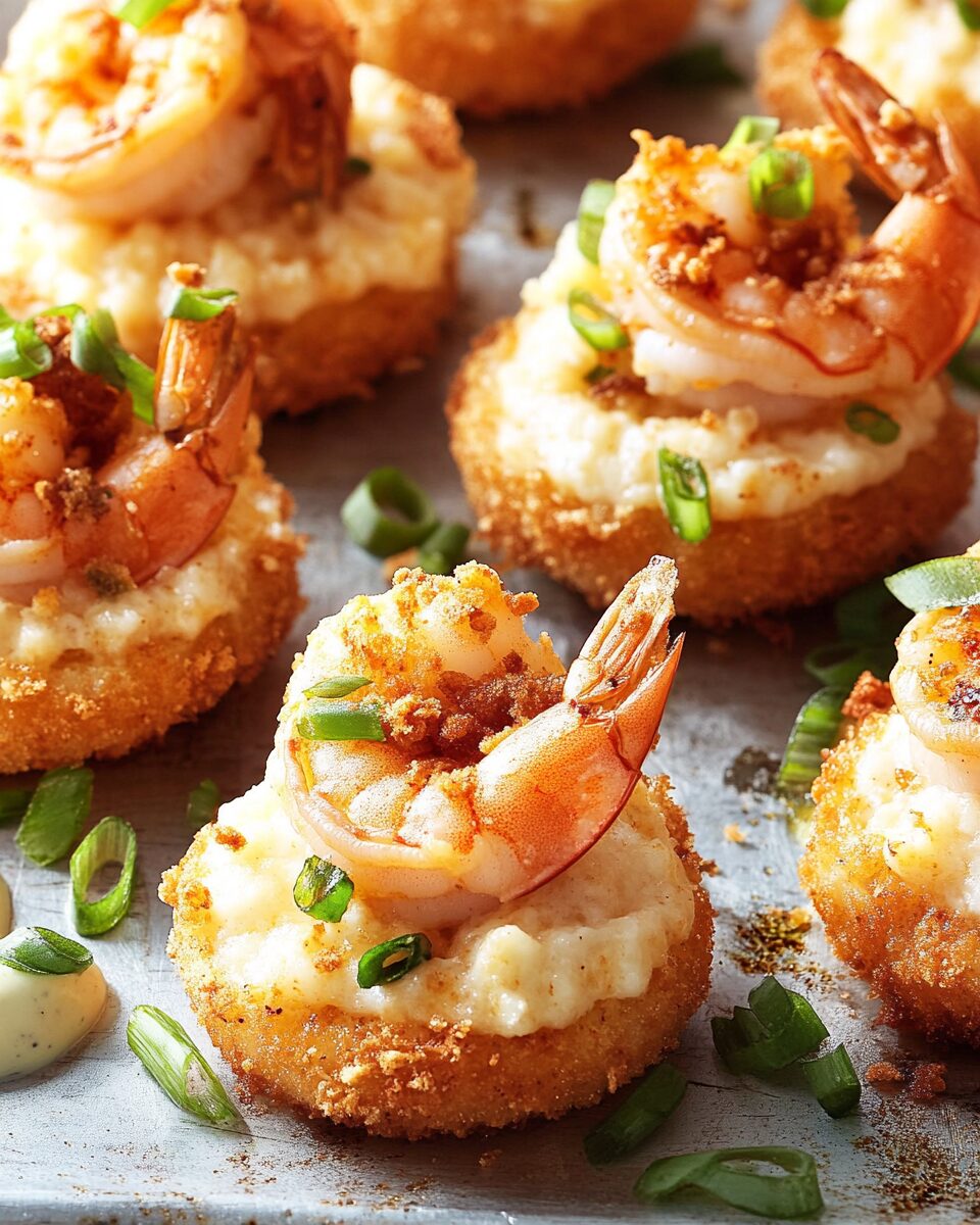 Cheesy Shrimp & Grit Bites