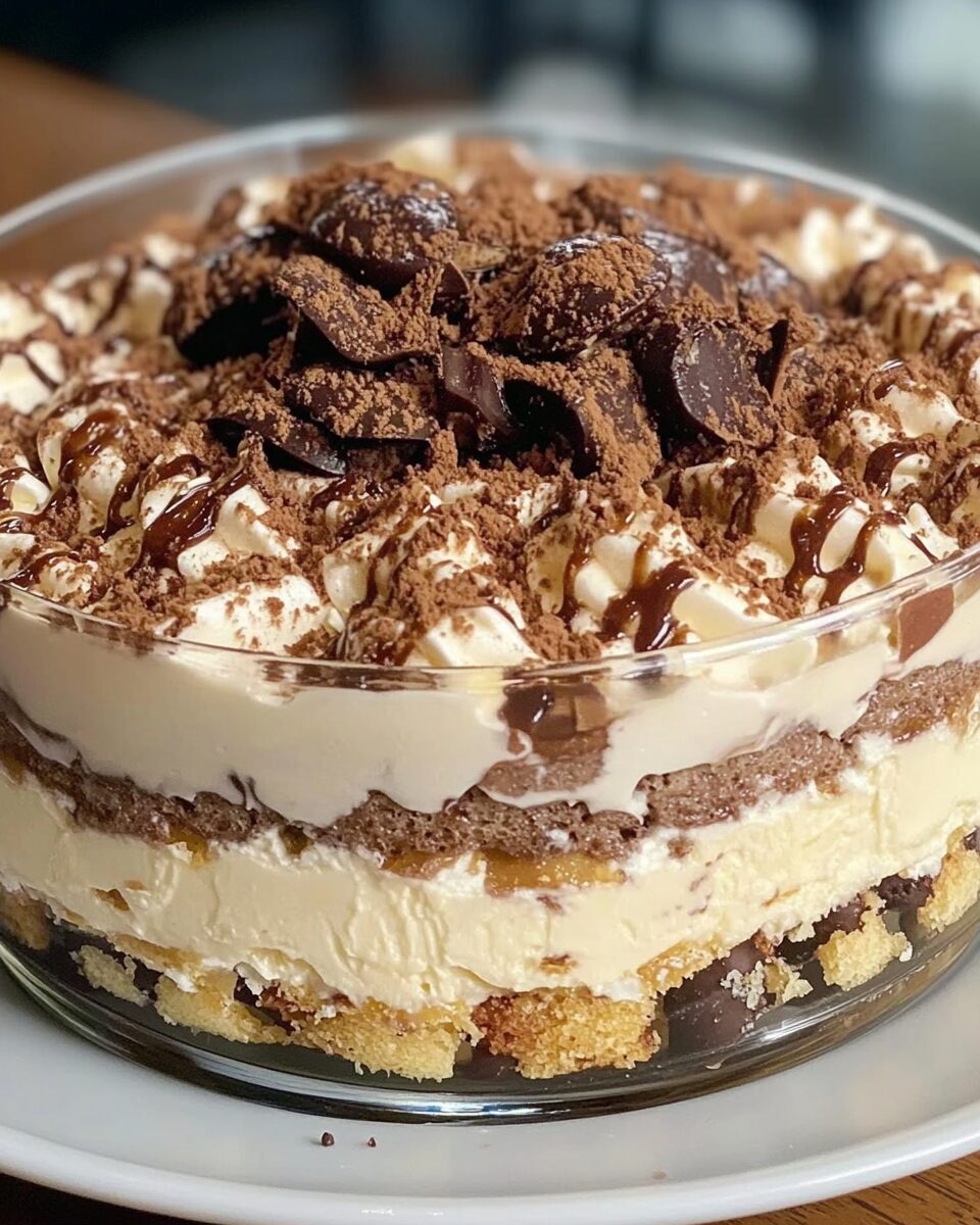 Creamy Coffee-Toffee Tiramisu Trifle