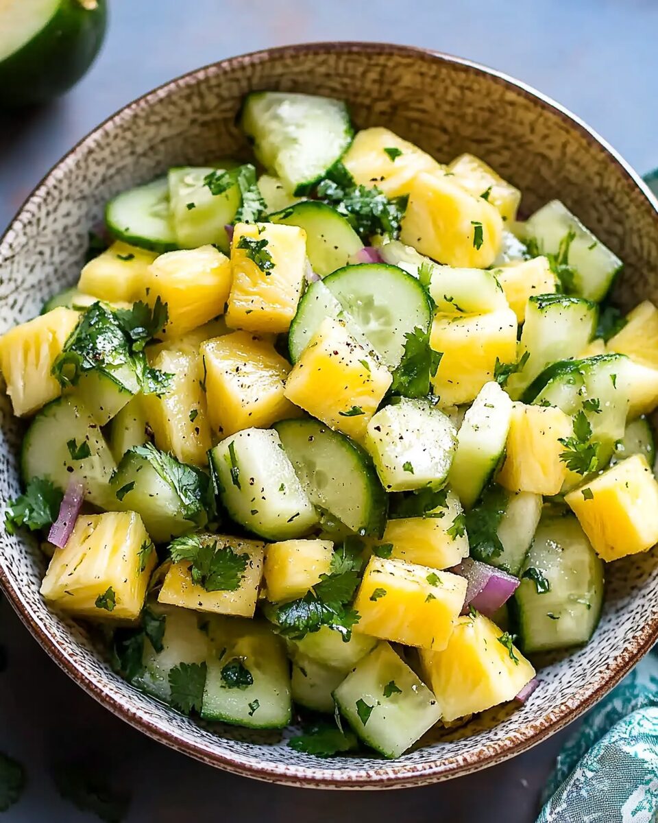 Tropical Pineapple & Cucumber Crunch Salad