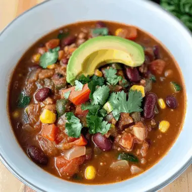 Vibrant Bean and Veggie Chili Stew