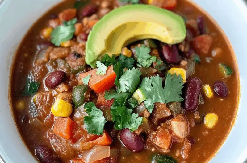 Vibrant Bean and Veggie Chili Stew