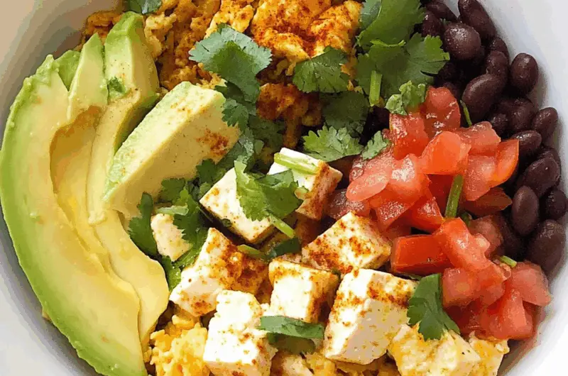 Ultimate Tofu Breakfast Burrito Bowls