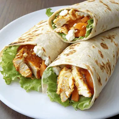 Spicy Buffalo Chicken Wraps