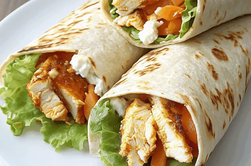 Spicy Buffalo Chicken Wraps
