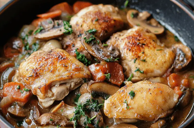 Rustic French Hunter’s Chicken Stew