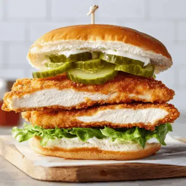 Crispy Chicken Schnitzel Sandwich