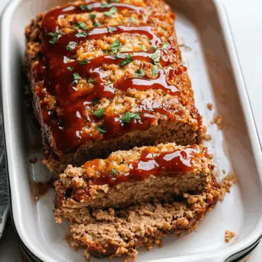 Savory Lipton Onion Meatloaf with Glazed Topping