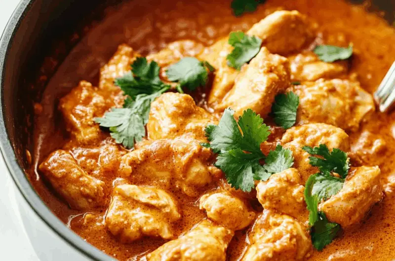 Creamy Slow-Cooker Chicken Tikka Masala Delight
