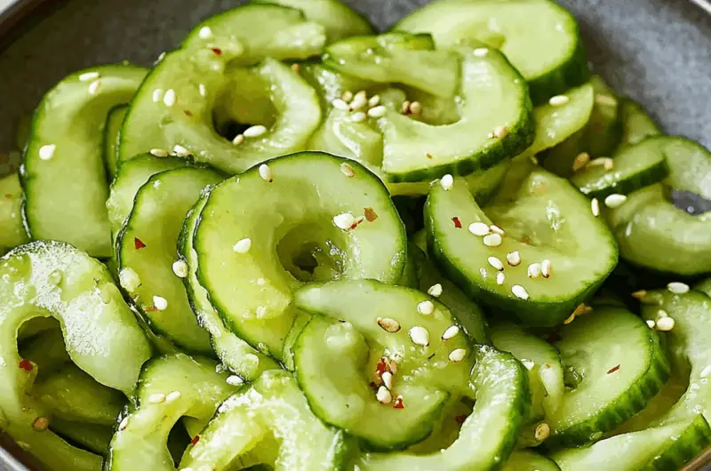 Refreshing Japanese Cucumber Sunomono Salad