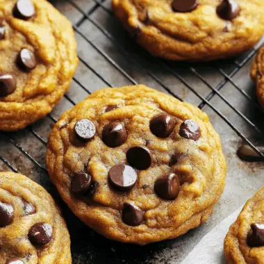Buttery Pumpkin-Spiced Chocolate Chip Cookies