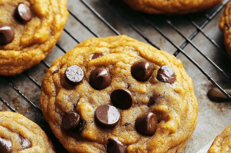 Buttery Pumpkin-Spiced Chocolate Chip Cookies