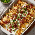 Creamy Bacon Ranch Chicken Enchiladas
