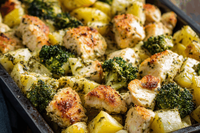 Herb-Crusted Italian Chicken with Vegetables