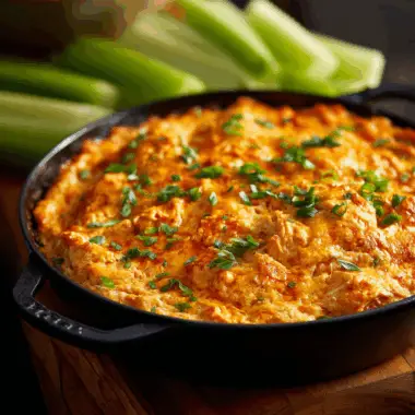 Creamy, Spicy Buffalo Chicken Dip