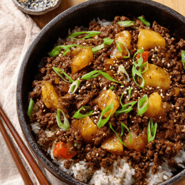 Sweet & Savory Teriyaki Ground Beef Bowl