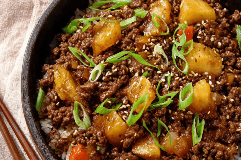 Sweet & Savory Teriyaki Ground Beef Bowl