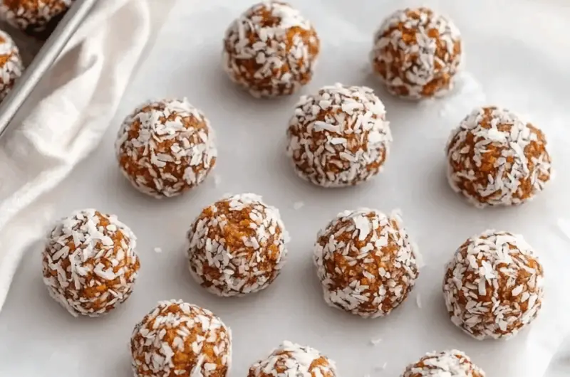 No-Bake Carrot Cake Energy Bites