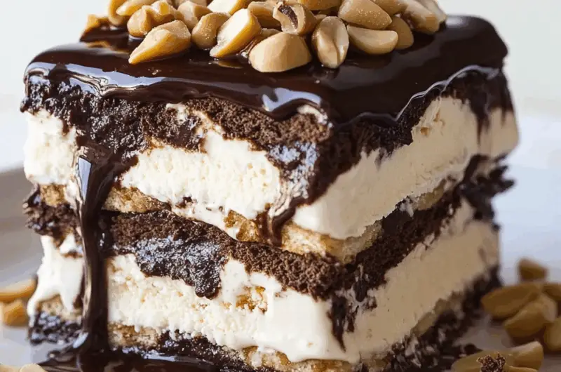 Decadent Hot Fudge Ice Cream Bars