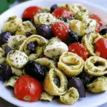 Creamy Cheese Tortellini with Pesto Pasta Salad