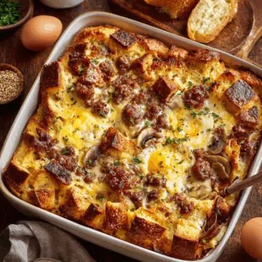 Cheesy Sausage & Egg Brunch Bake