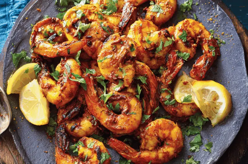 Fiery Grilled Shrimp with Konkani Coconut Masala
