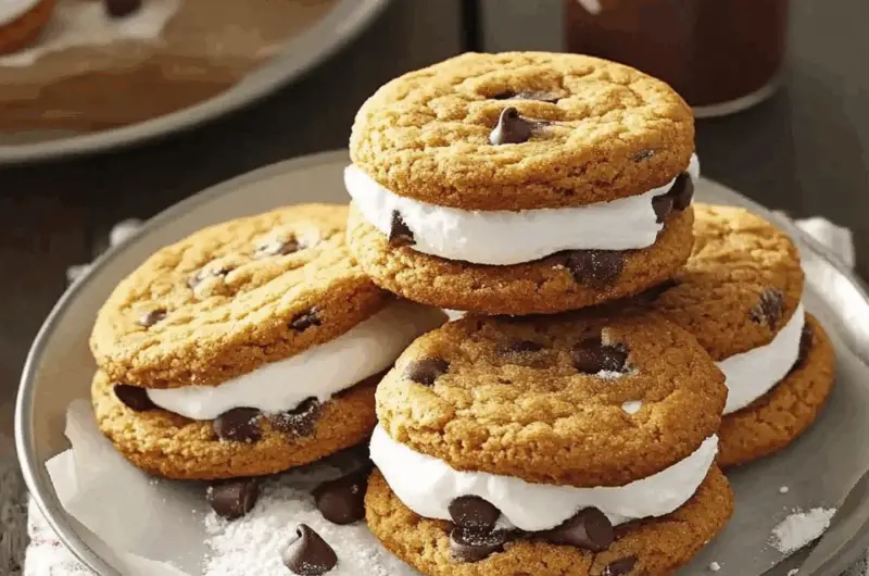 Campfire Delight S'mores Cookie Sandwiches