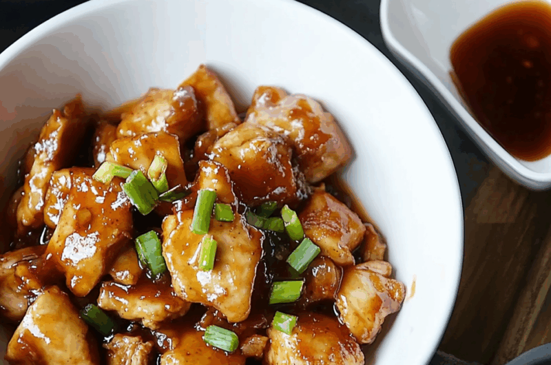 Sweet and Savory Bourbon Glazed Chicken