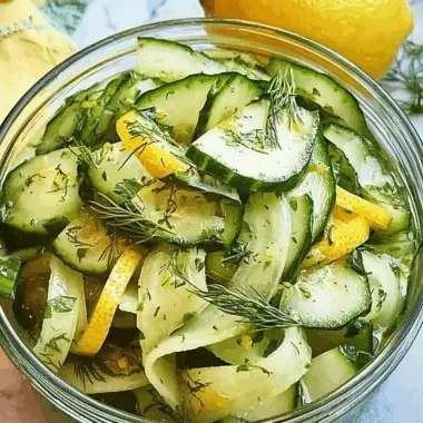 Citrus-Kissed Warm Cucumbers with Fresh Herbs