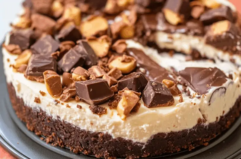 Decadent Reese's Peanut Butter Cup Cheesecake