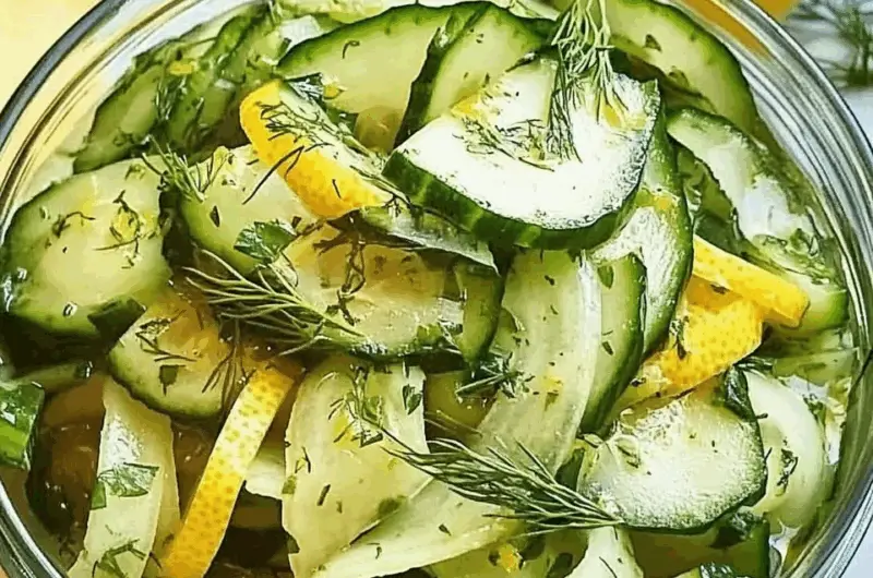 Citrus-Kissed Warm Cucumbers with Fresh Herbs