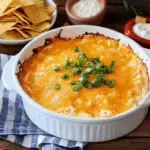 Creamy Baked Buffalo Chicken Dip with Cheddar Bliss