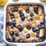 Lemon-Infused Baked Blueberry French Toast Delight