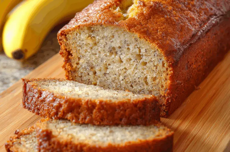 Classic Moist Banana Bread with a Hint of Butter