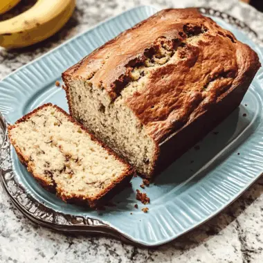 Moist and Tender Sour Cream Banana Bread
