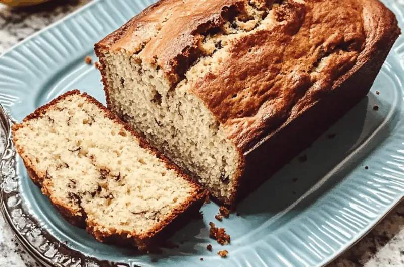 Moist and Tender Sour Cream Banana Bread