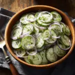 Cool & Crisp Cucumber Salad with Tangy Vinegar Dressing